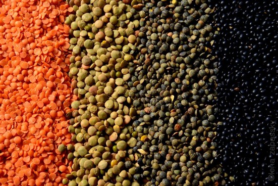 Разные сорта чечевицы