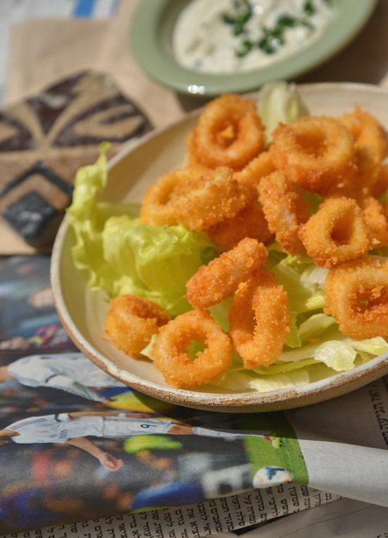 кальмары жареные в сухарях