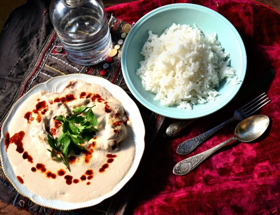 К новогоднему столу курица по черкески или вариант сациви