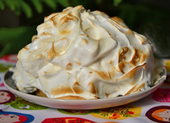 Запеченная Аляска Baked Alaska десерт для новогоднего стола