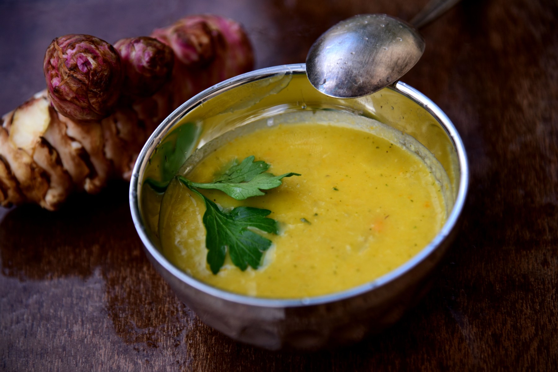 Суп из иерусалимского артишока в хороший дождливый день